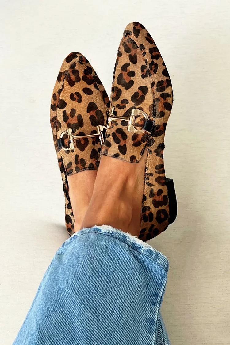 Gia | Mocassins Élégants Léopard