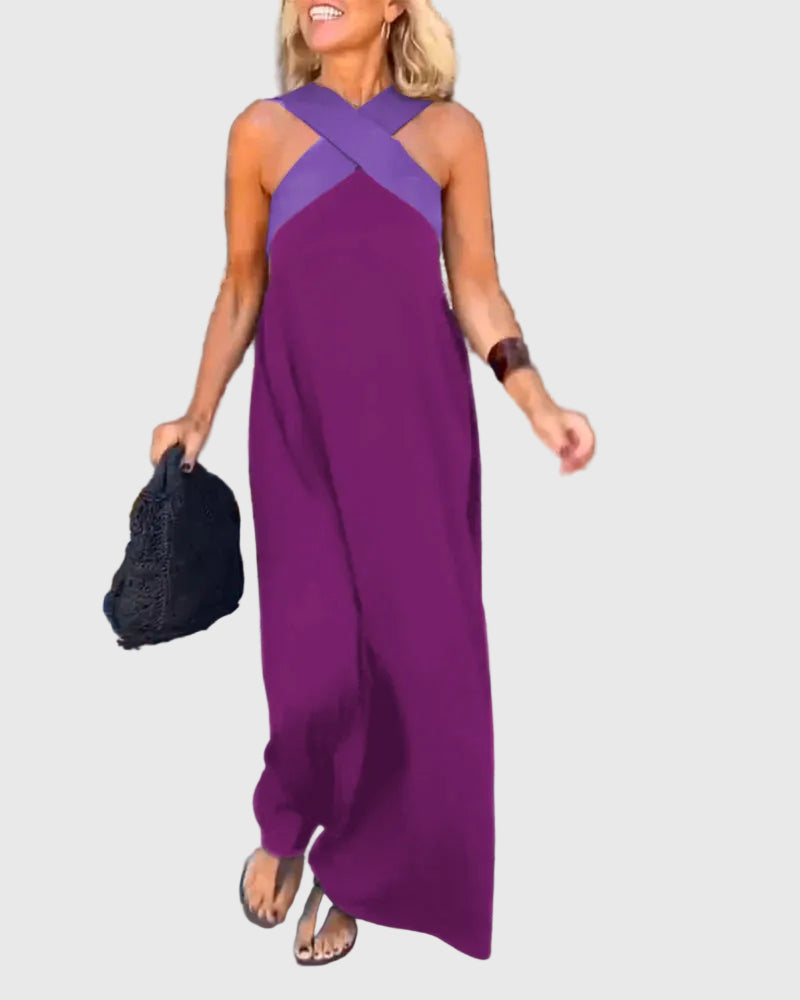 Elena | Robe Maxi Fluide et Élégante