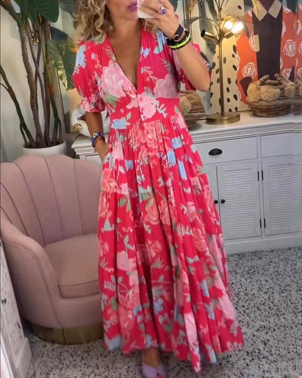 Floriana - Robe Florale Vibrante
